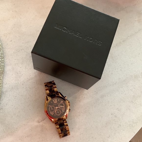 Michael Kors tortoise shell watch (Box included) - Picture 2 of 4